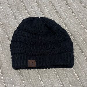 CC Boutique Black Knit Beanie